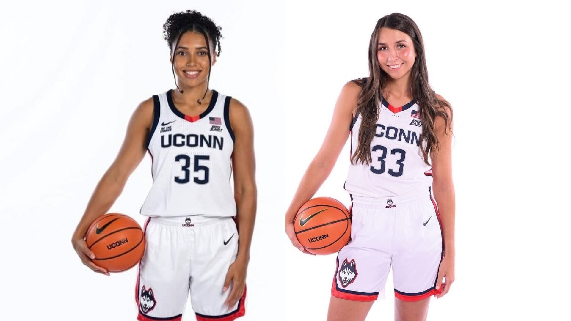 UConn guards Azzi Fudd and Caroline Ducharme. (Images via Instagram @azzi35 and @caroline.ducharme3)