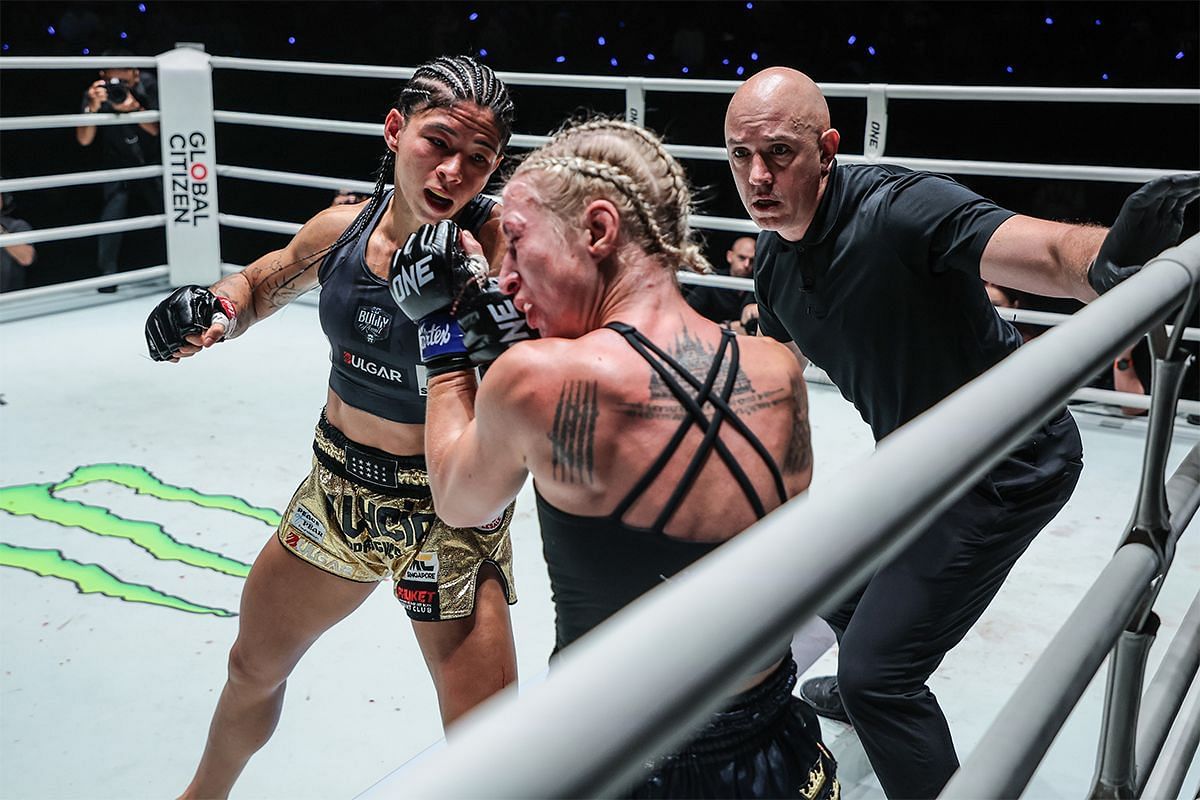 Allycia Hellen Rodrigues emerges victorious over Johanna Persson at ONE Fight Night 33 (Image by ONE Championship)