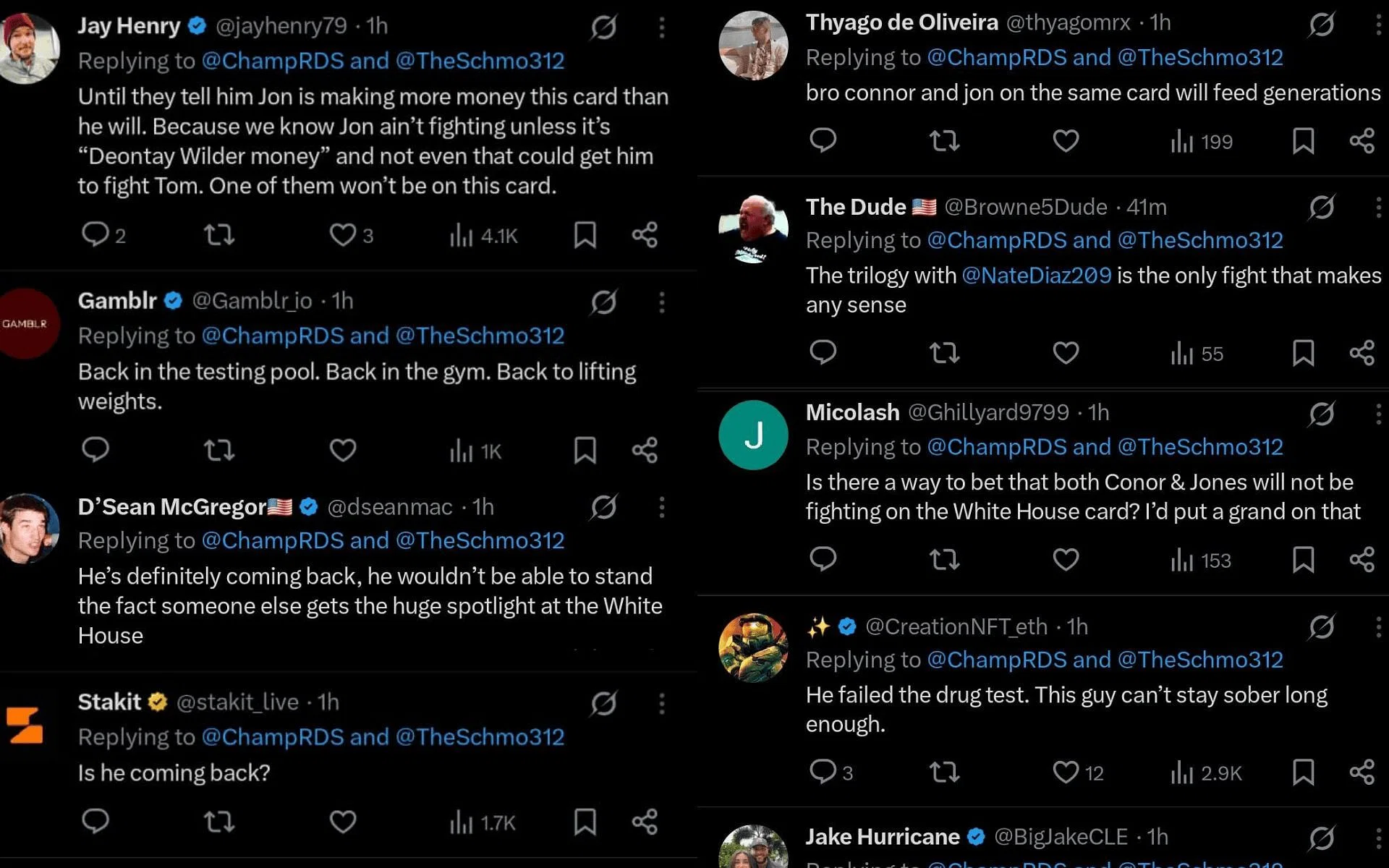 Fans&#039; reaction. [Screenshots courtesy: @ChampRDS on X]