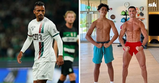 Nani makes feelings clear when asked if he thinks Cristiano Ronaldo will play long enough to share pitch with Cristiano Jr.
