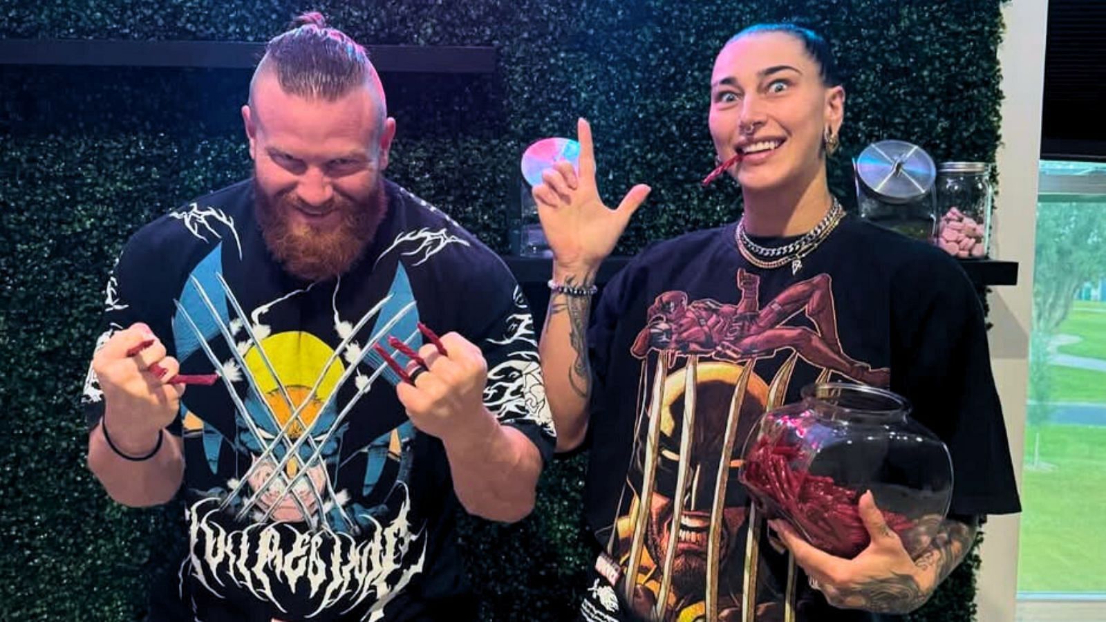 Buddy Matthews and Rhea Ripley