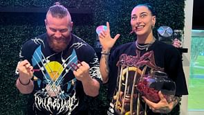 Watch: Heartfelt interaction between Rhea Ripley and Buddy Matthews amid the male star’s AEW absence