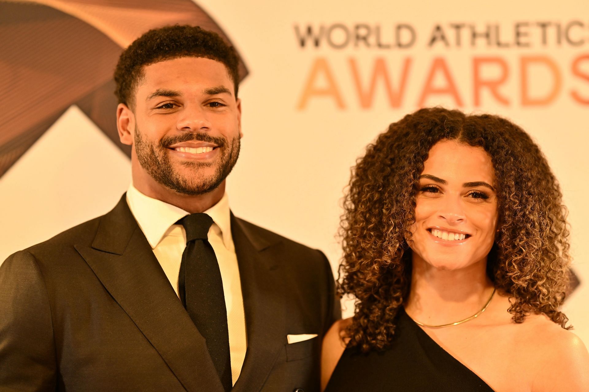 Sydney and Andre at the World Athletics Awards 2024 - Source: Getty