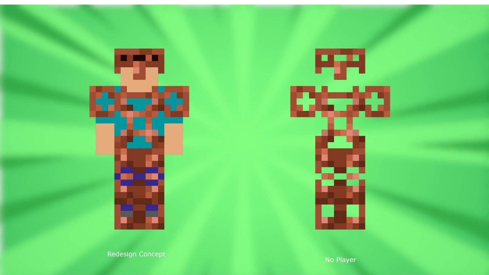 Copper armor redesign concept (Image via Reddit/Square-Neck1778/Mojang Studios)