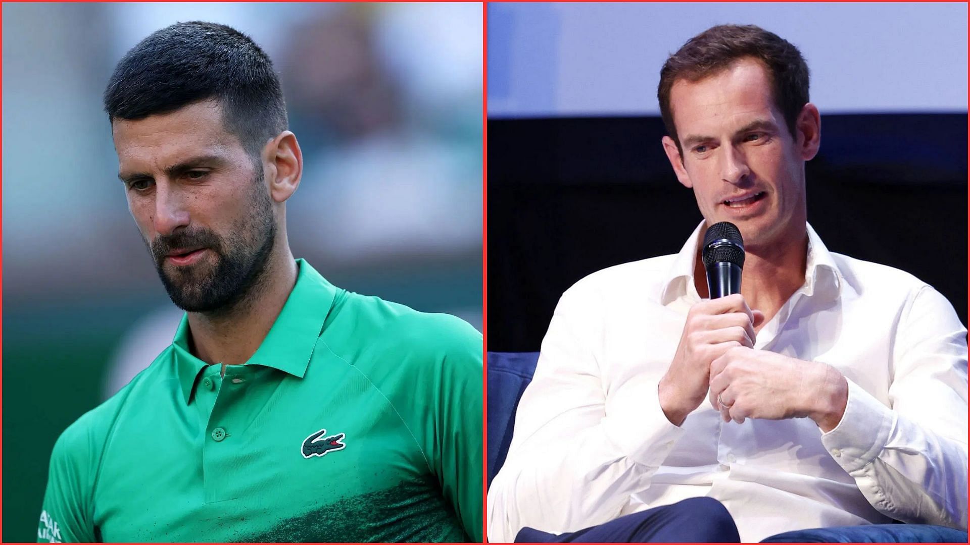 Novak Djokovic (L) Andy Murray (R) | Getty