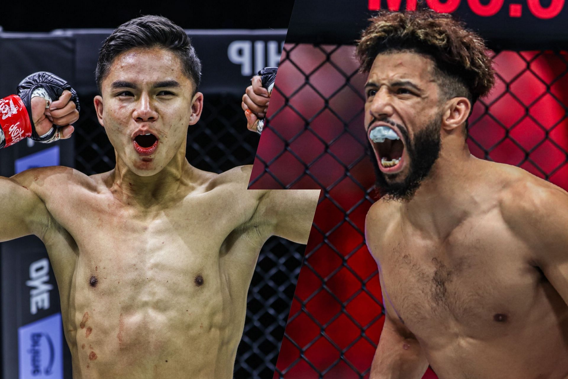 (From left) Johan Ghazali and Zakaria El Jamari. [Images courtesy from ONE Championship]
