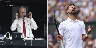 "John McEnroe is one of the worst commentators": Fans call out American after 'awful' pronunciation of Novak Djokovic & other Wimbledon player names