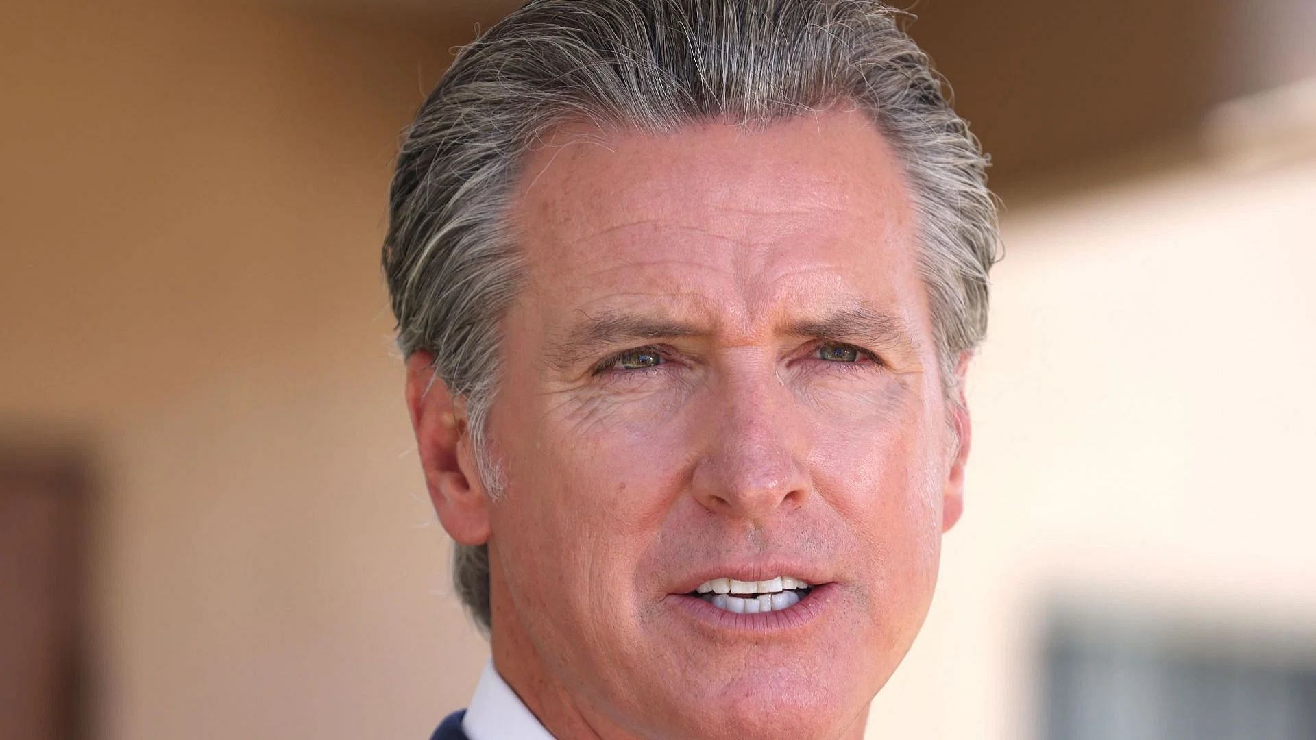 Governor Gavin Newsom speaks to media on July 16, 2025 (Image via Getty)