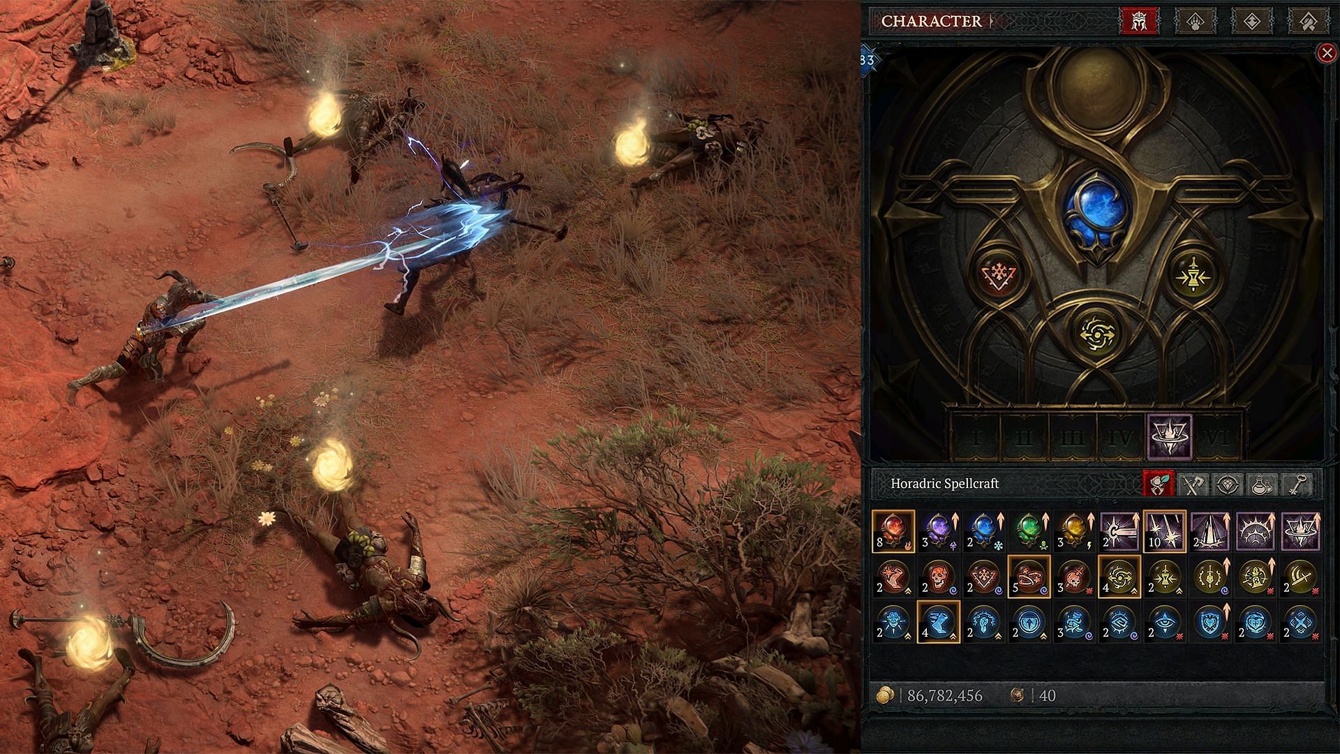 Horadric Spellcrafting is a new and complex way to add another layer of skills by combining and creating your own unique ability (Image via Blizzard Entertainment)