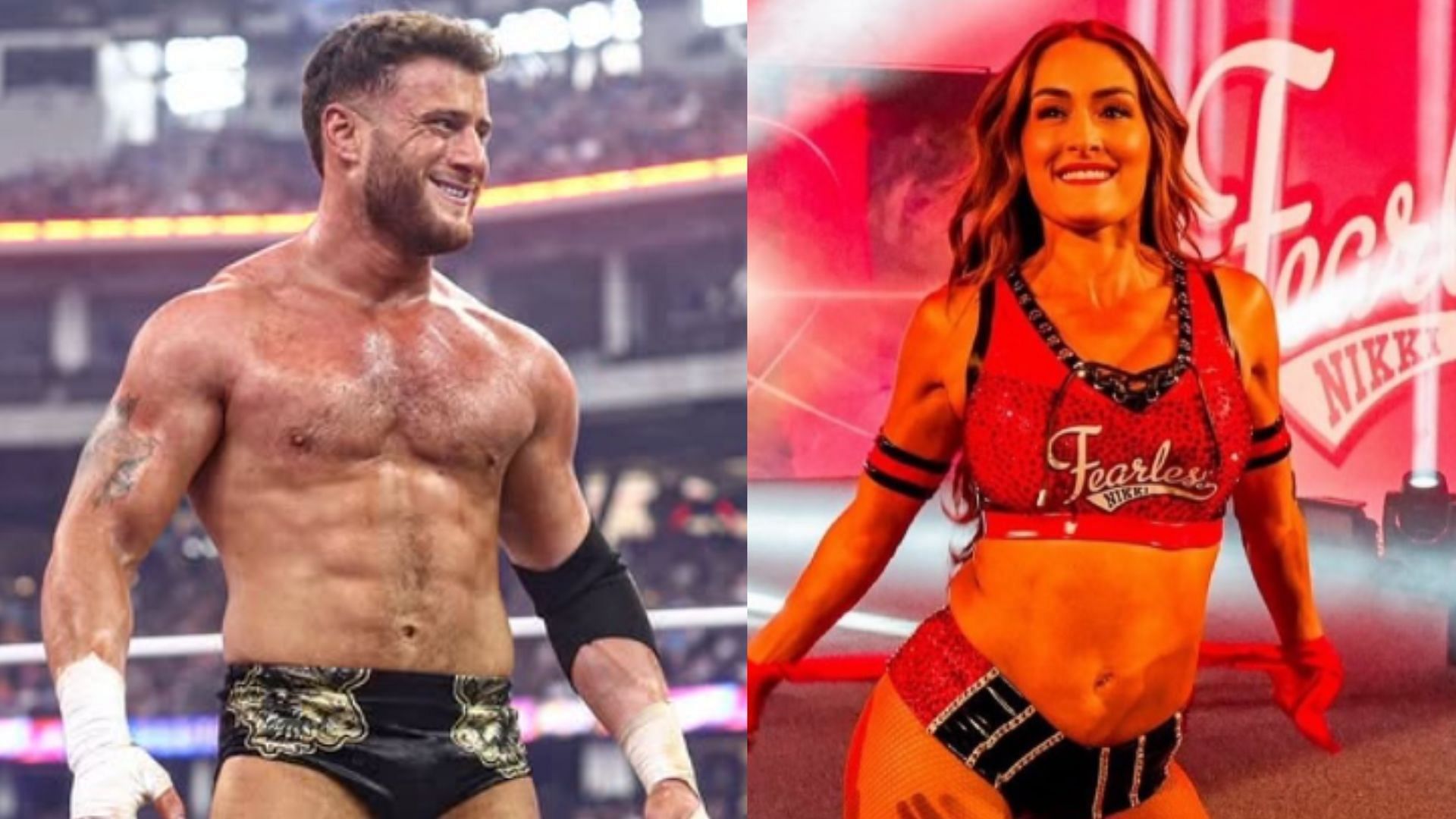 MJF (left) and Nikki Bella (right) (Images via MJF and Nikki Bella