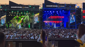Alex Ovechkin's wife Nastasiya attends open‑air concert series in Moscow ft. Russian folk-rock singer Pelageya from VIP suite