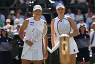 IGA Swiatek and Amanda Anisimova at Wimbledon 2025 - Source: Getty
