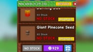 Giant Pinecone at the Seed Shop (Image via Roblox)