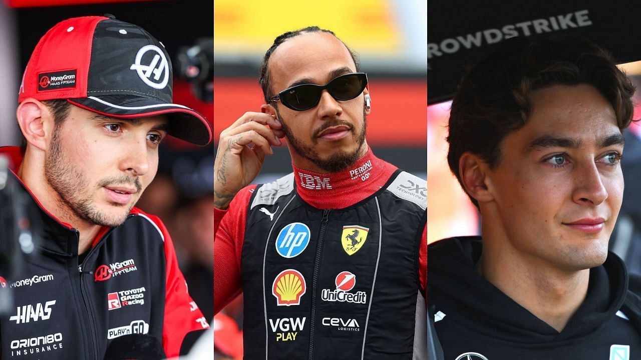 Lewis Hamilton makes incredible double move on George Russell and Esteban Ocon during the British GP. [Images via Getty]