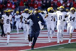"Don’t we all love some nepotism" - CFB fans troll Sherrone Moore as Michigan coach's son commits to Wolverines