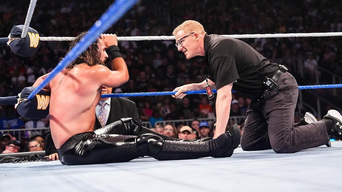 Seth Rollins suffered an injury at Saturday Night