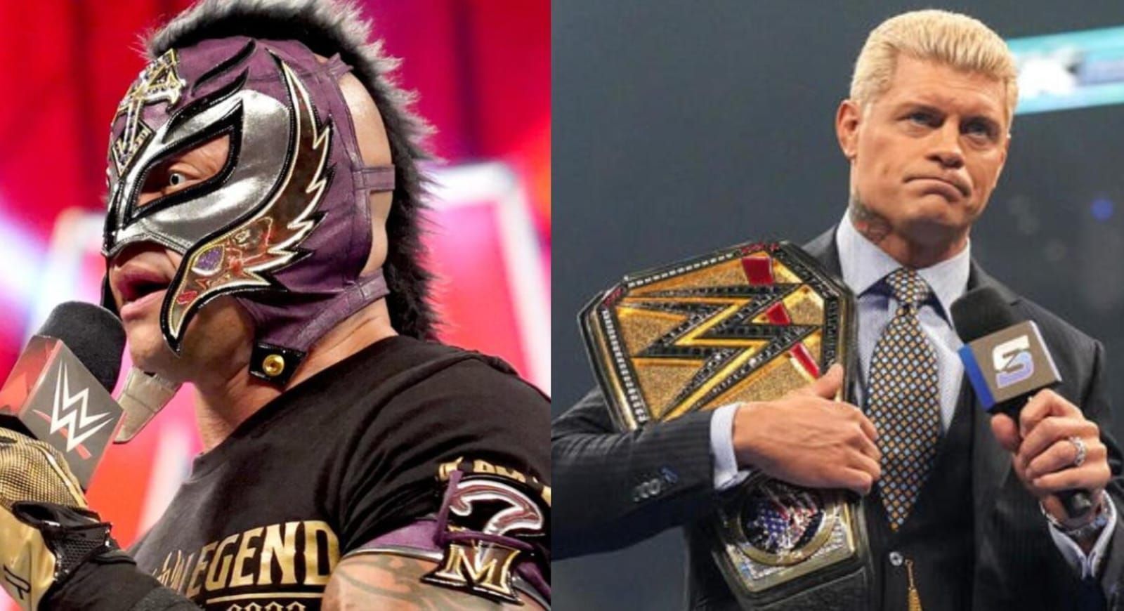 Rey Mysterio (left), Cody Rhodes (right). [Image credits: wwe.com]
