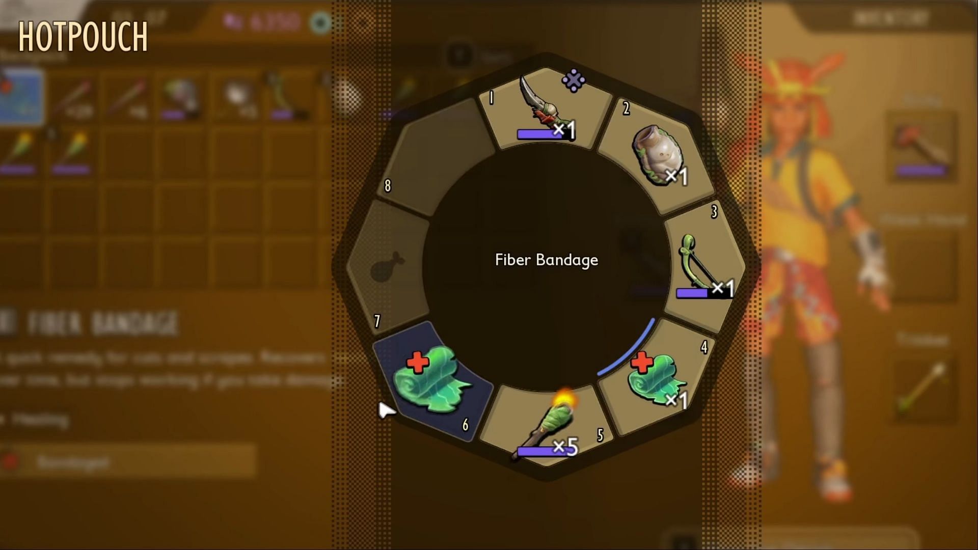 Assigning items to the Hotbar in Grounded 2 (Image via Obsidian Entertainment)