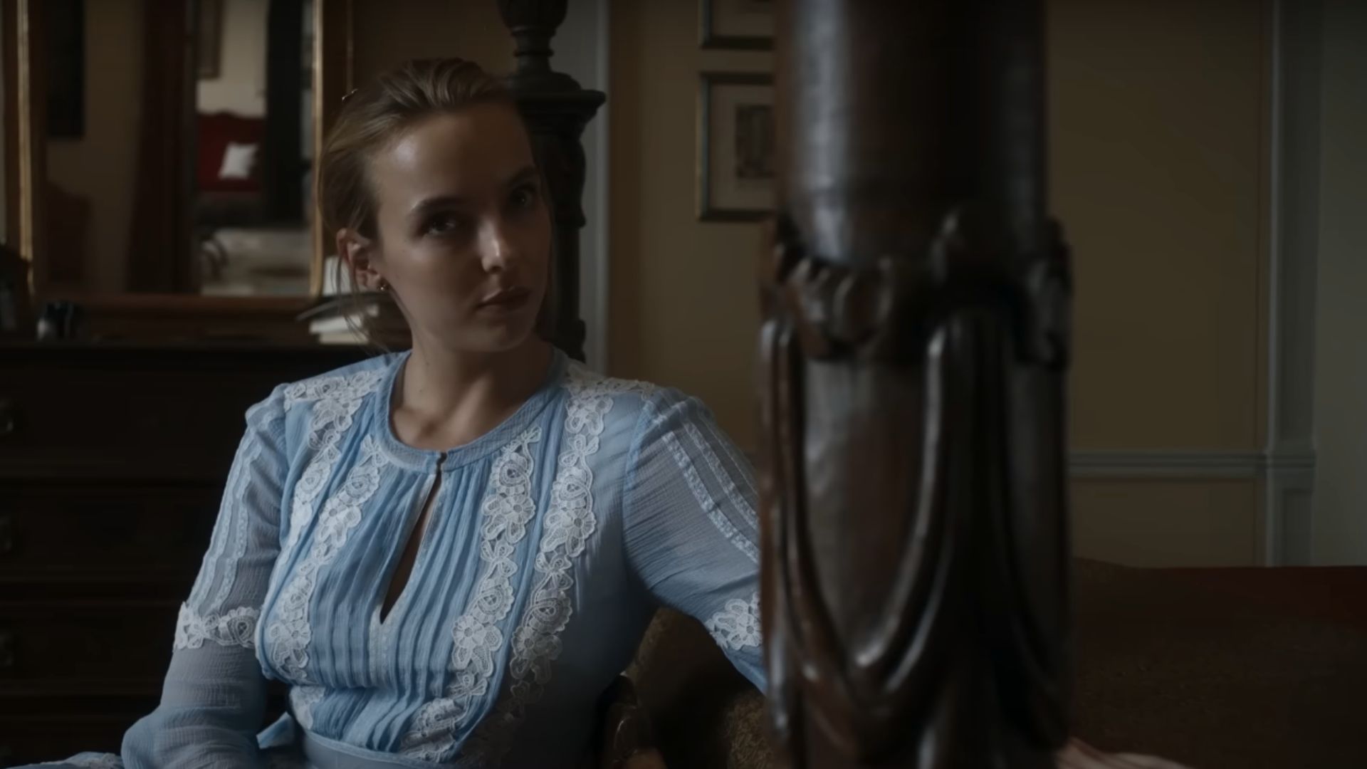 Jodie Comer as Villanelle (Image via YouTube/BBC Three)