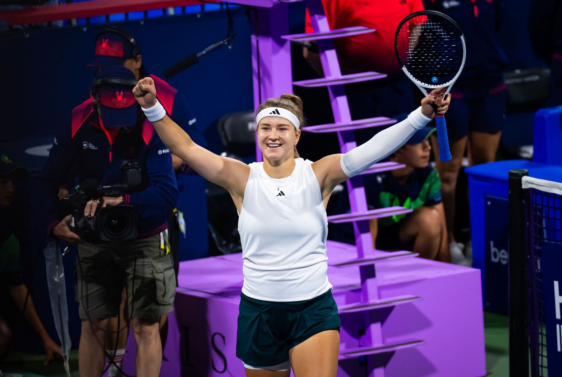 Karolina Muchova pictured at the 2025 Canadian Open | Image Source: Getty