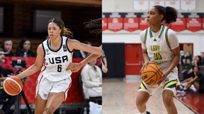 5-star recruits Kaleena Smith and Saniyah Hall put on a show with ex-Rutgers star Ace Bailey in attendance