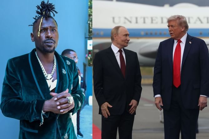 Antonio Brown takes shot at Donald Trump, Vladimir Putin with Epstein reference as both Presidents meet at ‘Pursuing Peace’ summit