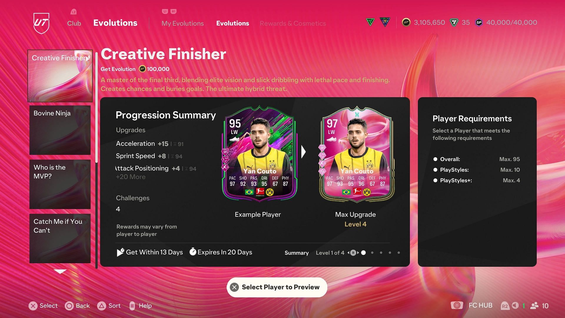 The requirements (Image via EA Sports)