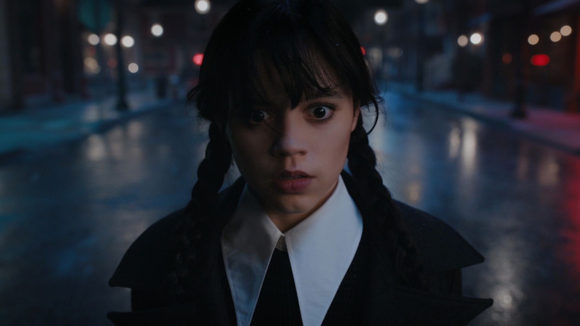 This role helped Jenna Ortega become a household name (Image via Netflix)