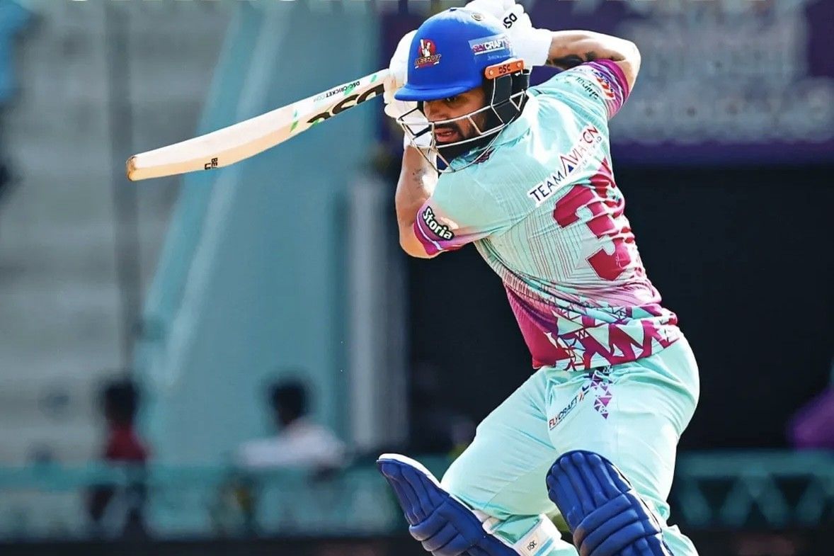 Rinku Singh made 57 off 27 balls (Image via Instagram-@meerutmavericks)