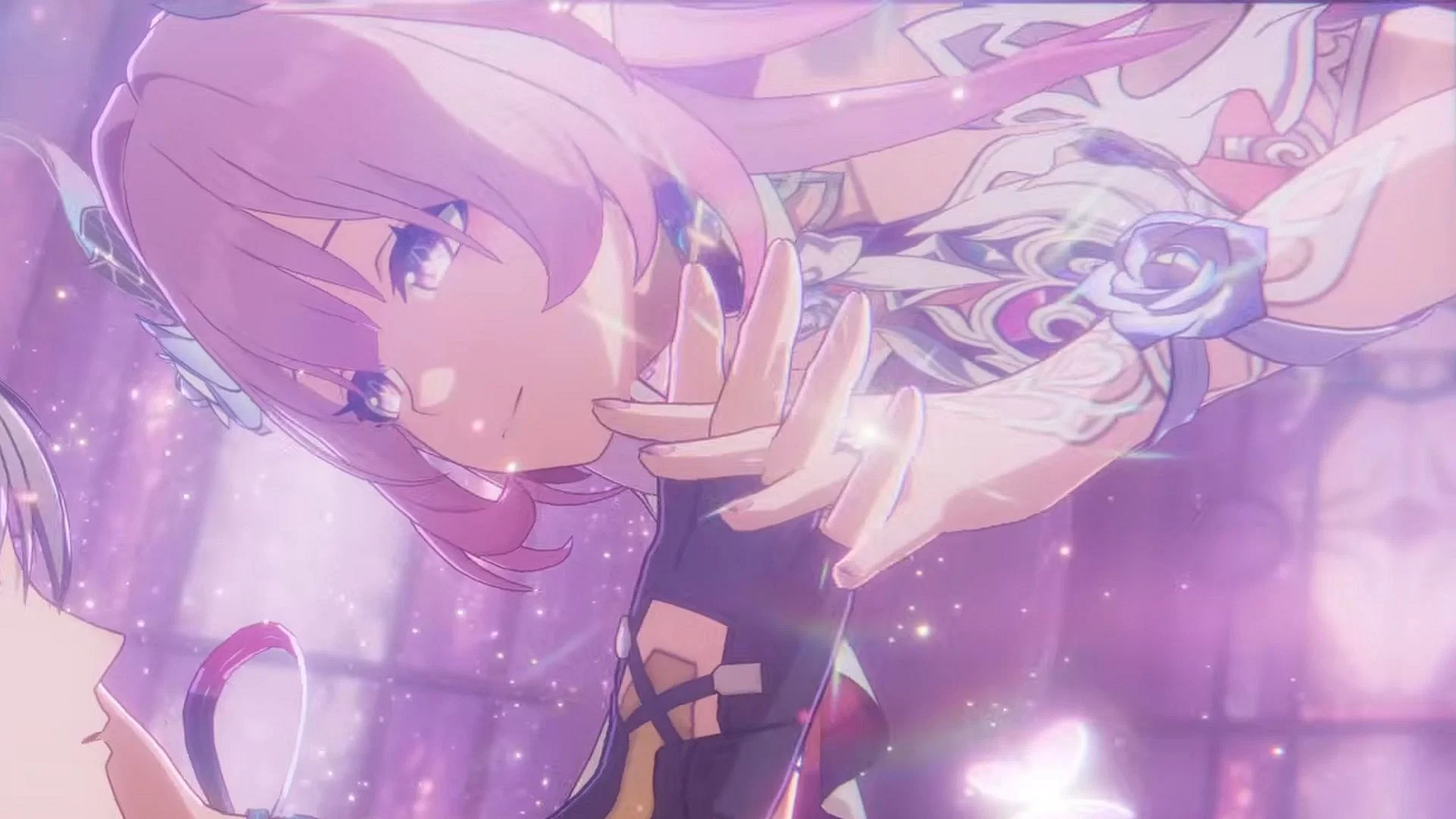 Cyrene&#039;s celestial aesthetic as seen in the livestream (Image via HoYoverse)
