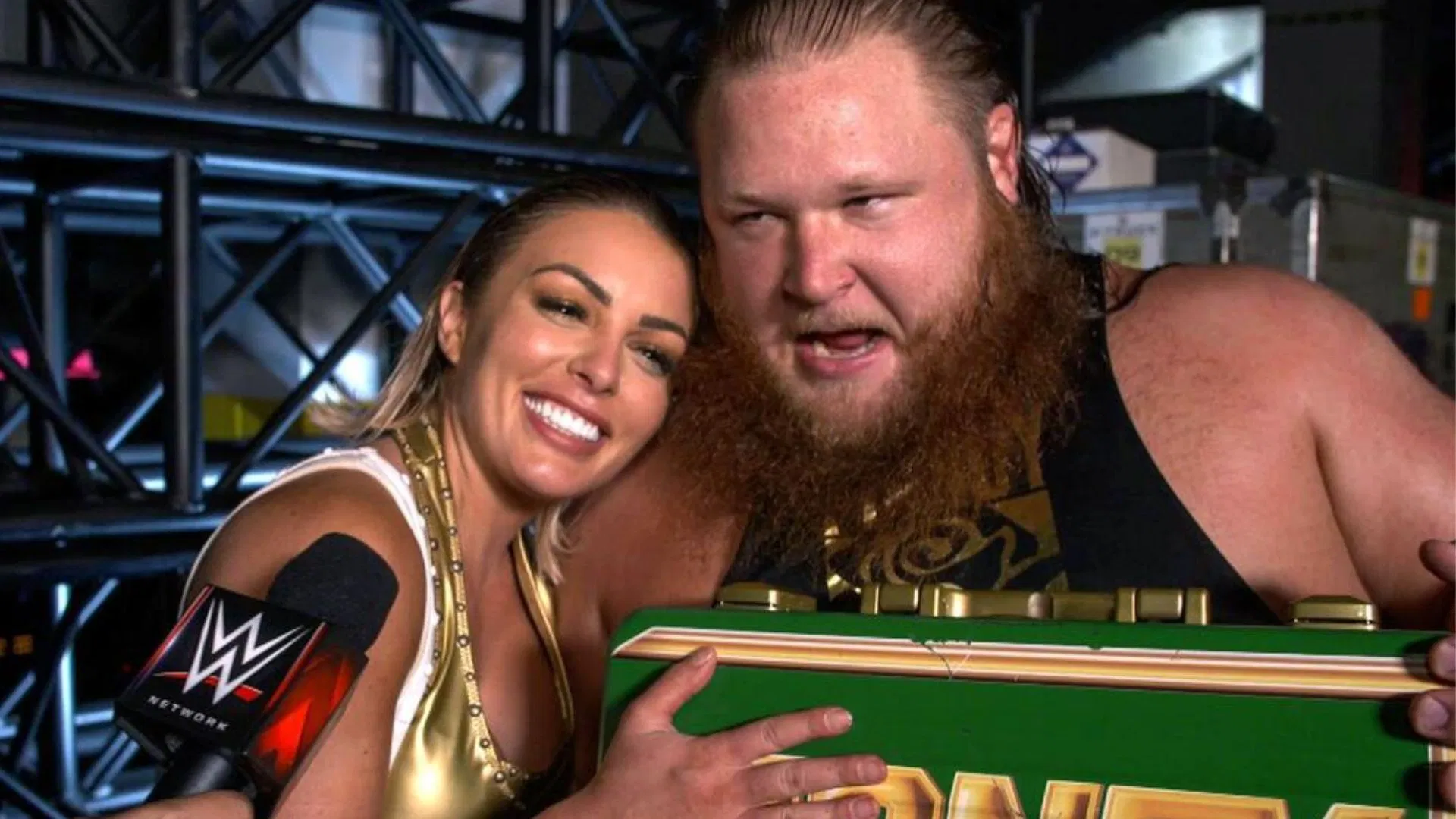 Mandy Rose and Otis backstage [Image Credits: WWE.com]