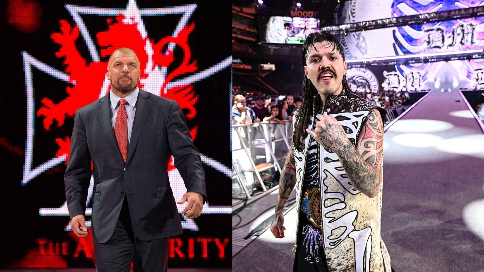 Triple H (left), Dominik Mysterio (right) [Image credits: WWE.com]