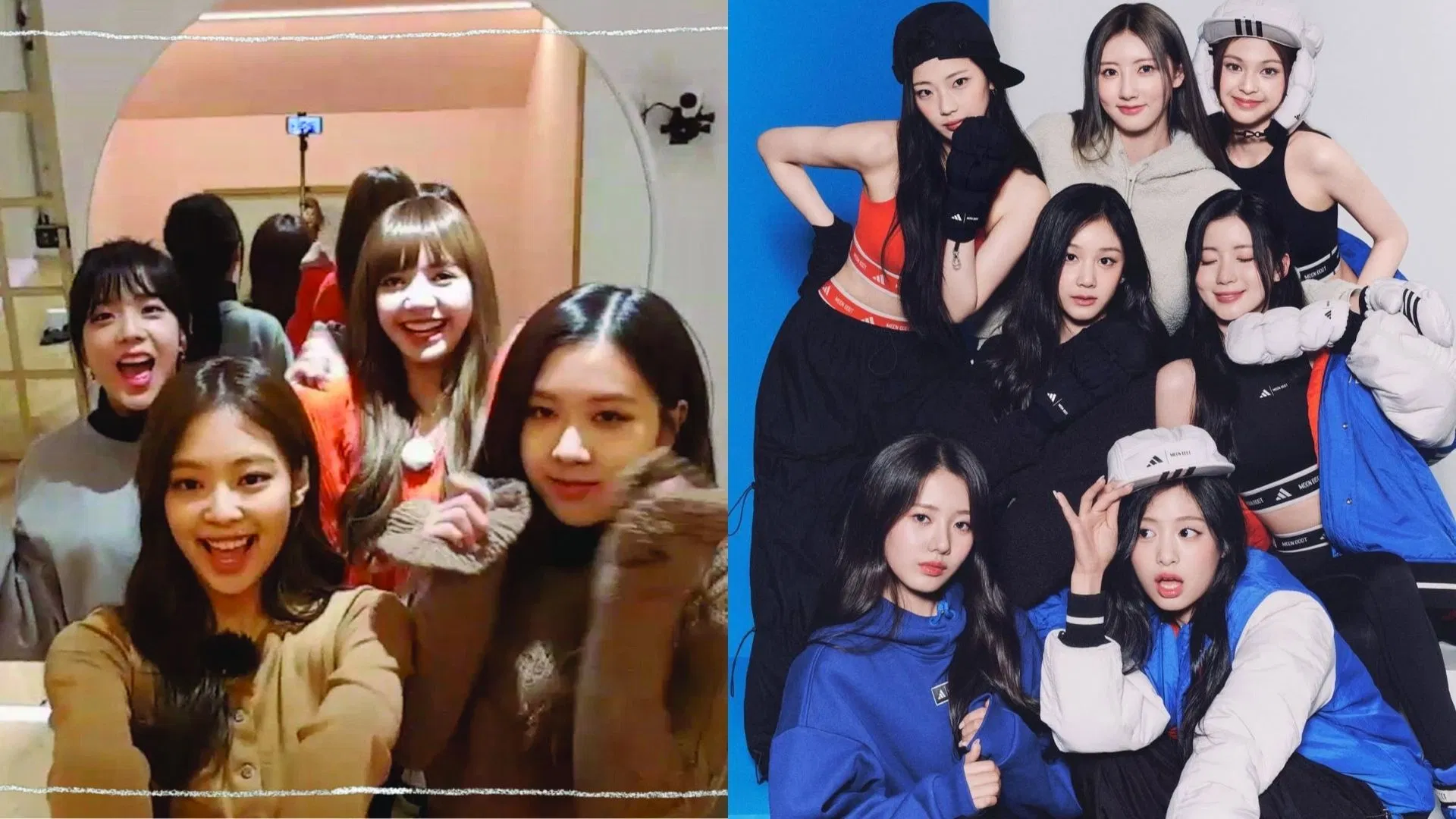 BLACKPINK and BABYMONSTER (Image via Prime Video, Instagram/@adidaswomen)