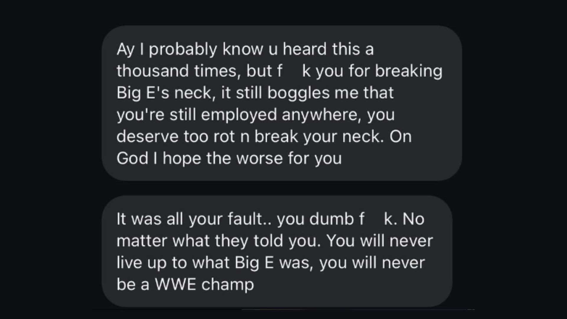 Fan&#039;s message to Ridge Holland! [Image credit: Holland&#039;s Instagram]