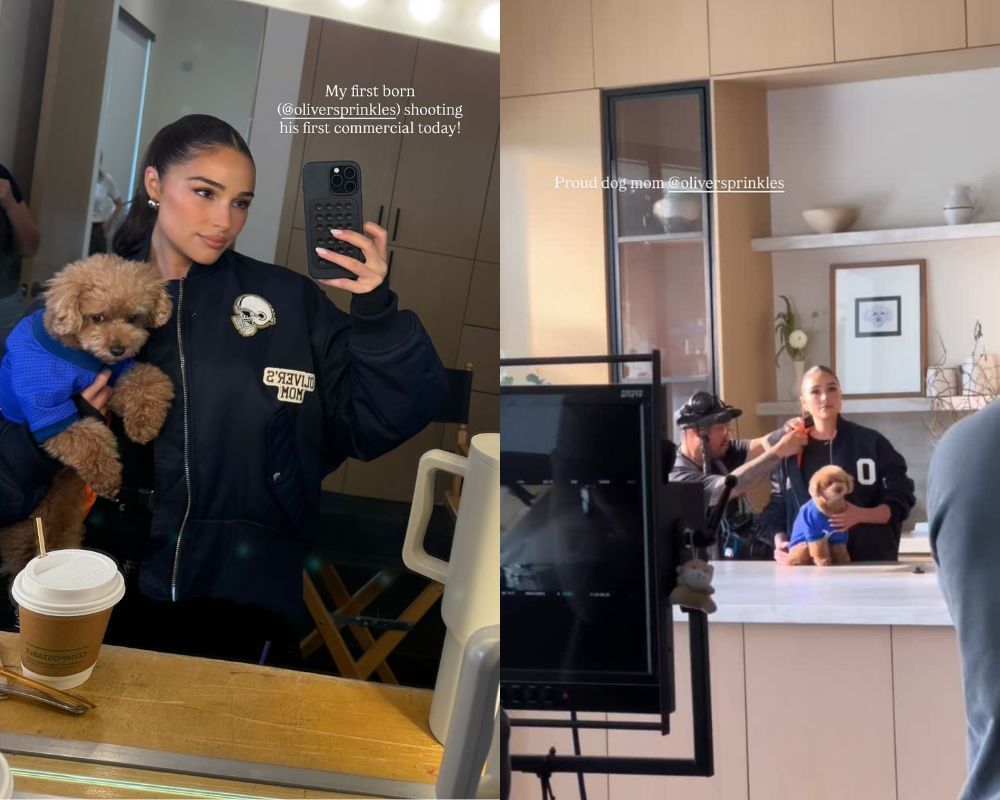 Christian McCaffrey&rsquo;s wife Olivia Culpo gushes over her &ldquo;firstborn&rdquo; making on-camera debut in ne commercial shoot [IG/@oliviaculpo]