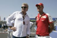 Michael Schumacher with Willi Weber at Round 7 of the 2009 GP2 Series at Valencia - Source: Getty