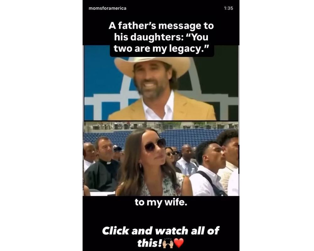 Chiefs owner Clark Hunt&#039;s wife Tavia gets honest about Jared Allen&#039;s tribute to family during Pro Football Hall of Fame speech [IG/@traviahunt]