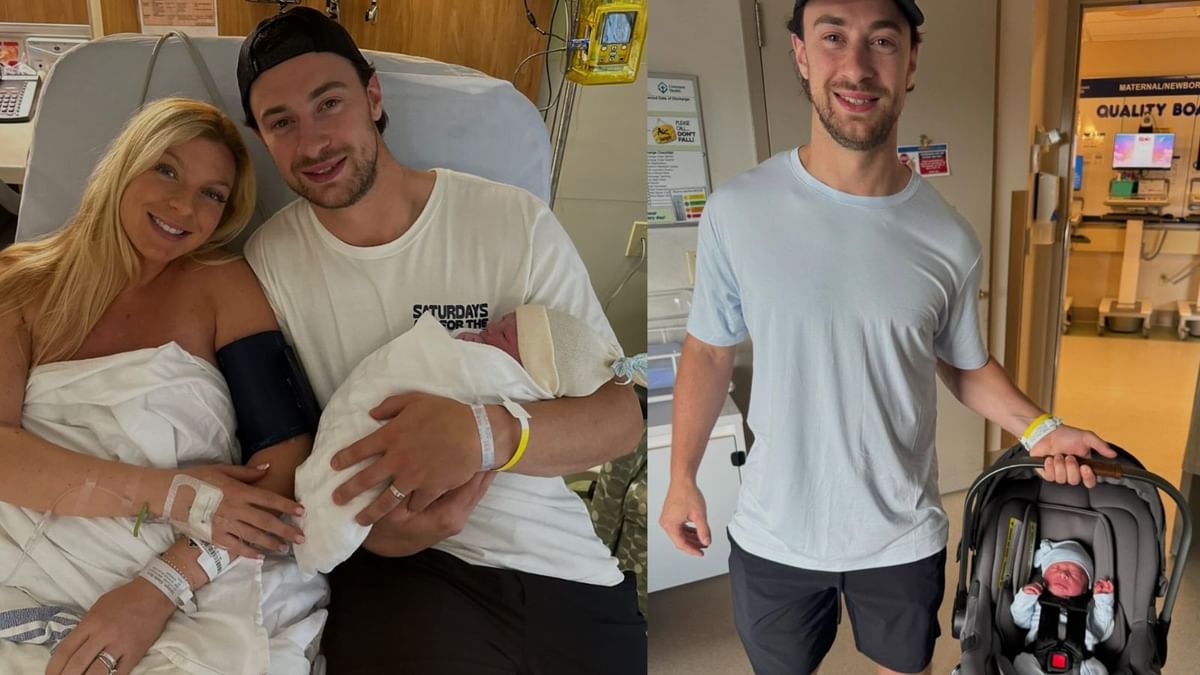 "The best surprise": New Oiler Andrew Mangiapane and wife Claudia welcome baby boy AJ
