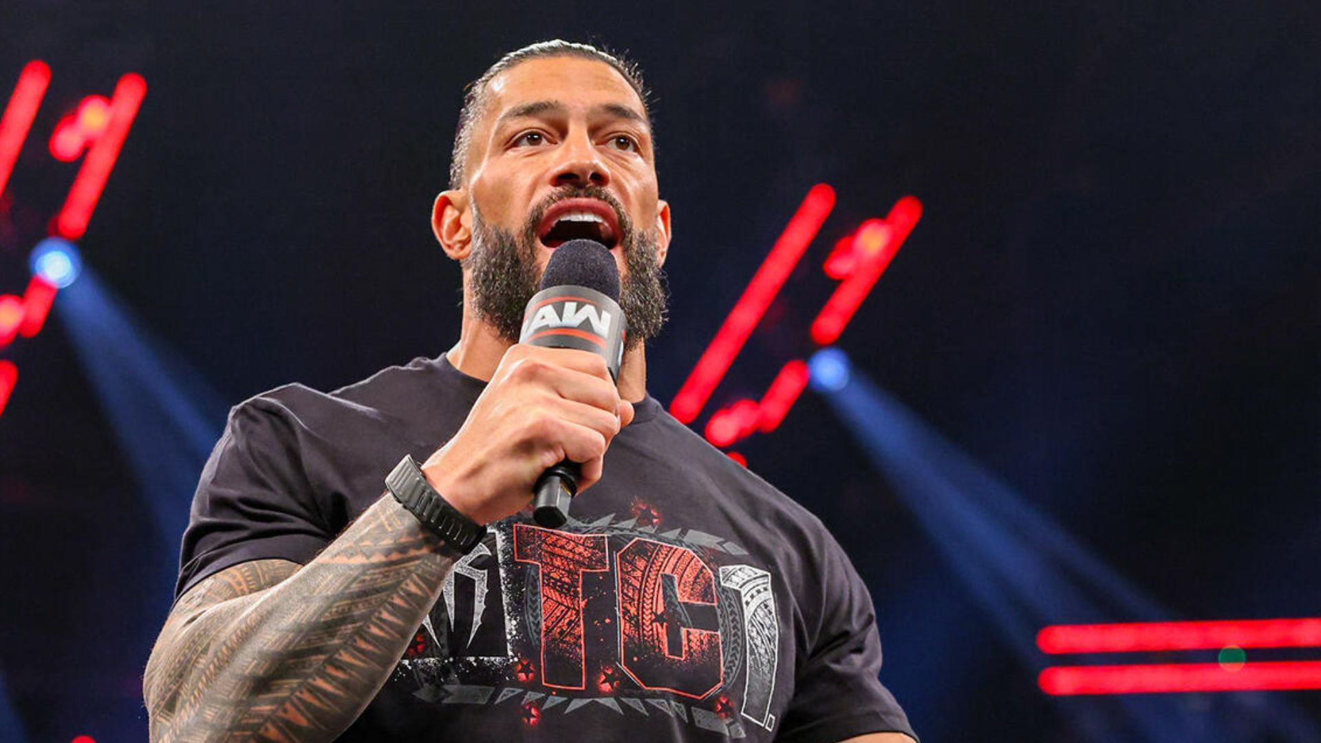 Roman Reigns on RAW! [Image credit: WWE.com]