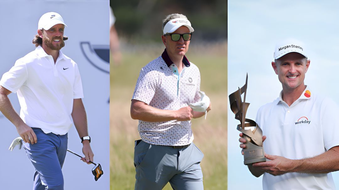 Tommy Fleetwood, Luke Donald, and Justin Rose