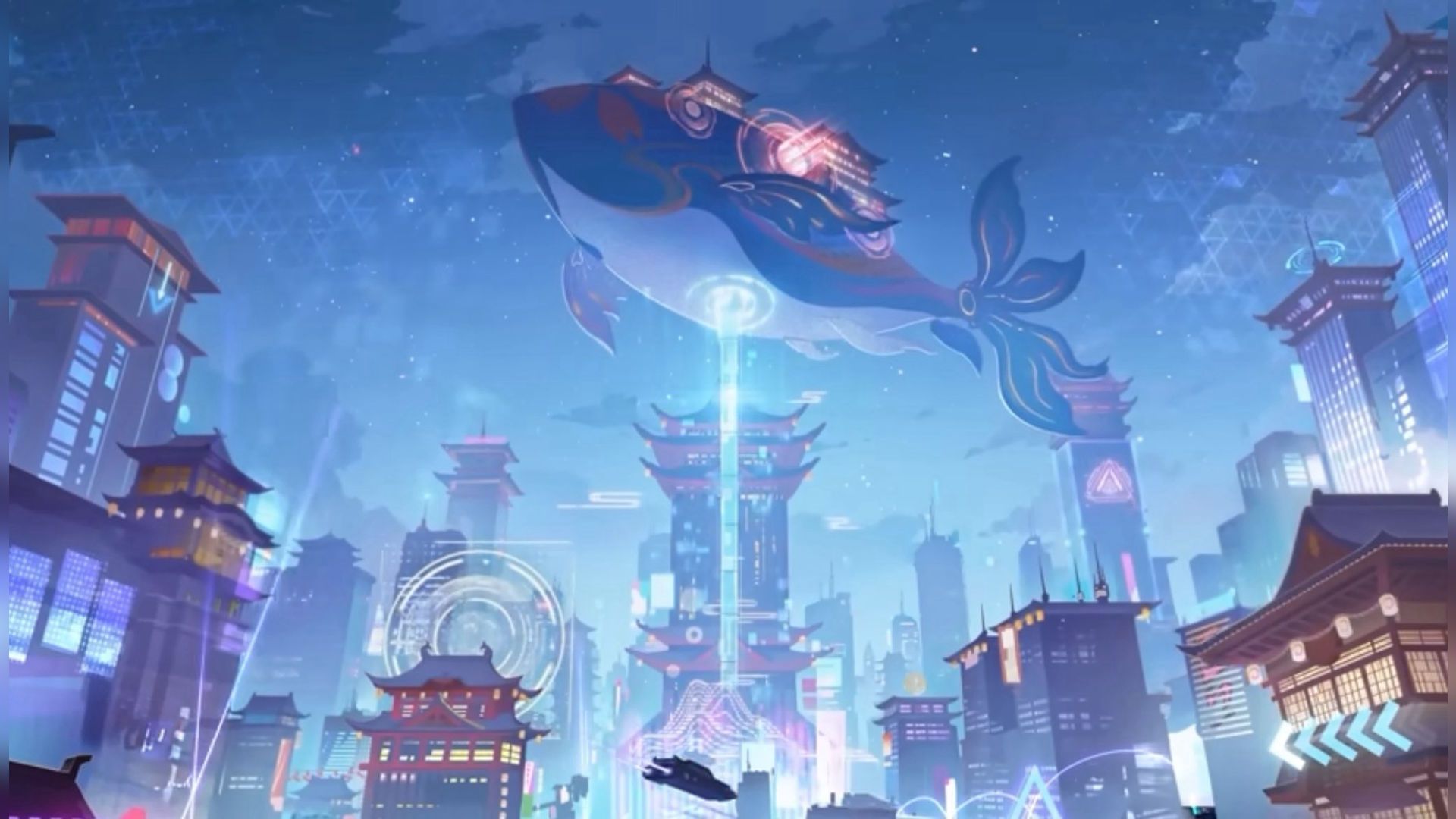A look at Edo Star region in Myriad Celestia Trailer &quot;Sparkle: Behind the Curtain&quot; (Image via HoYoverse)