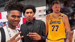 Jermel Thomas flexes his 'Magic' at the NYvsNY playoff game with Luka Doncic, Dylan Harper and more in attendance