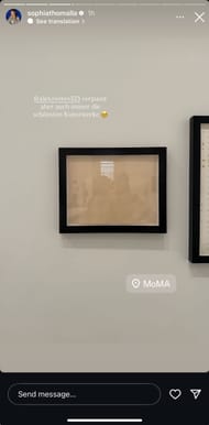 Sophia Thomalla's Instagram story