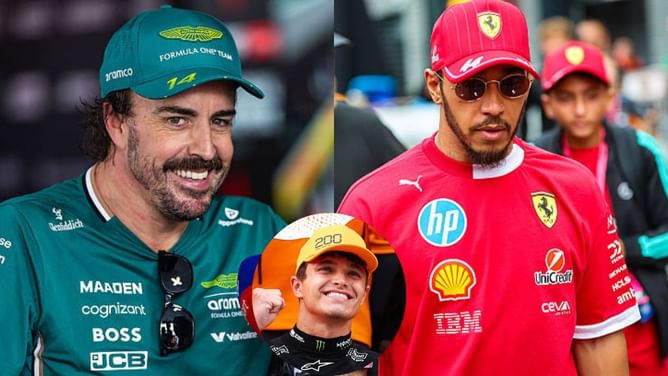 "It's such a crazy thought"- Lando Norris opens up on racing alongside childhood heroes Fernando Alonso and Lewis Hamilton