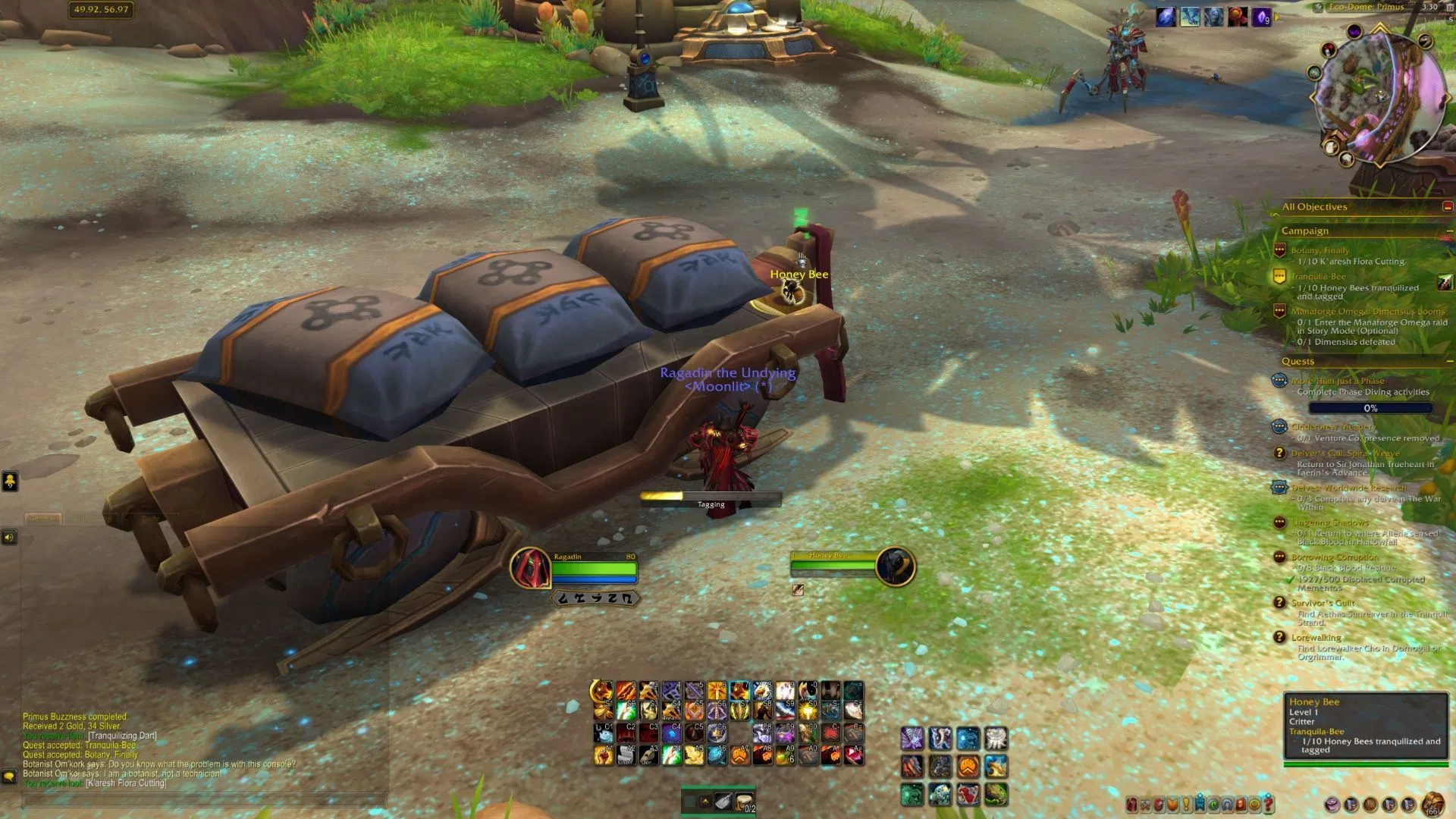 It&#039;s not too hard to tranq and tag the bees, honestly (Image via Blizzard Entertainment)