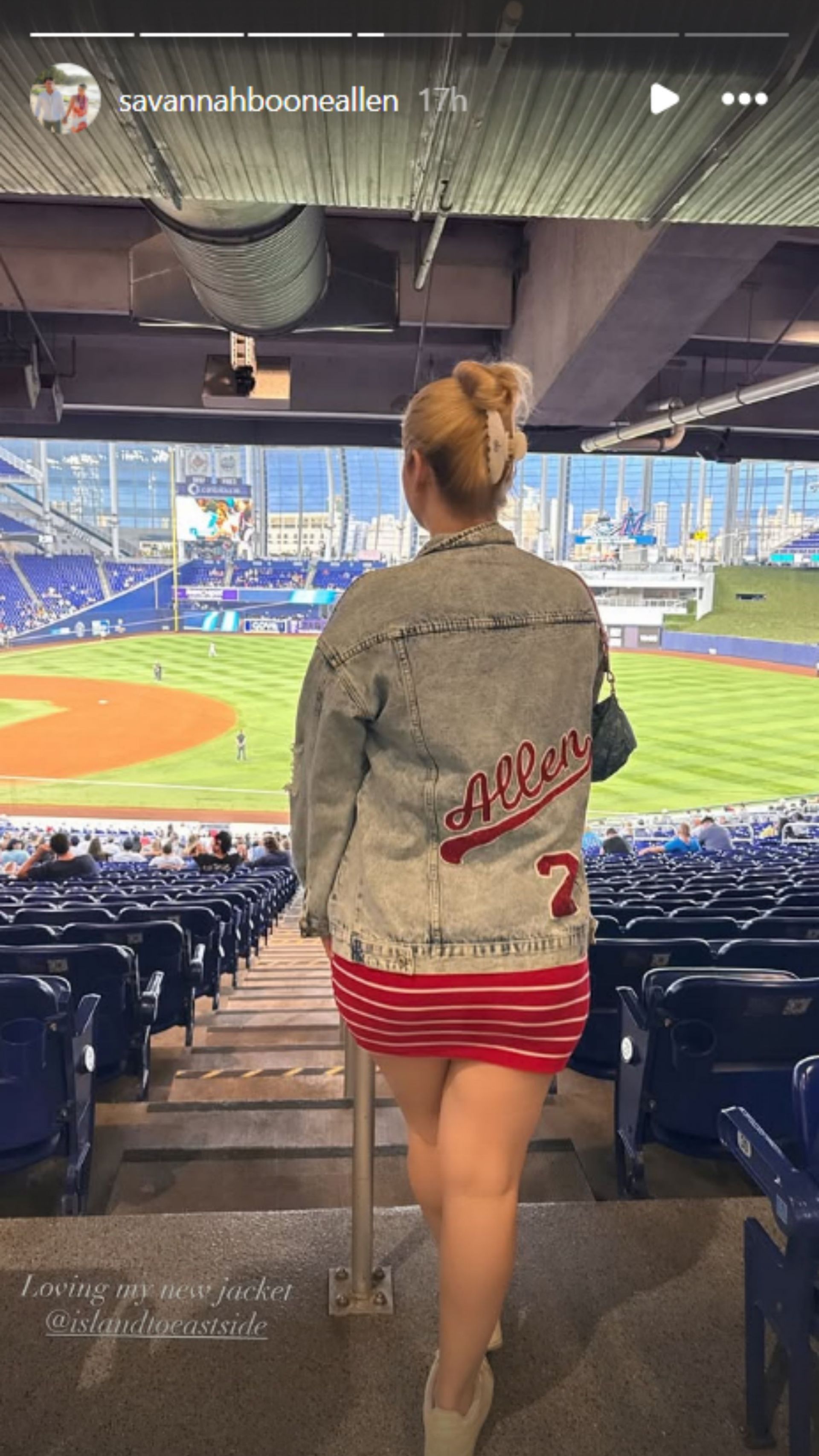 Nick Allen&#039;s wife&#039;s Instagram story [Image Source: Instagram/savannahbooneallen]