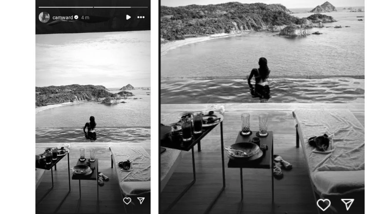 Cam Ward shares picture of mystery woman in swimsuit during beachside escape