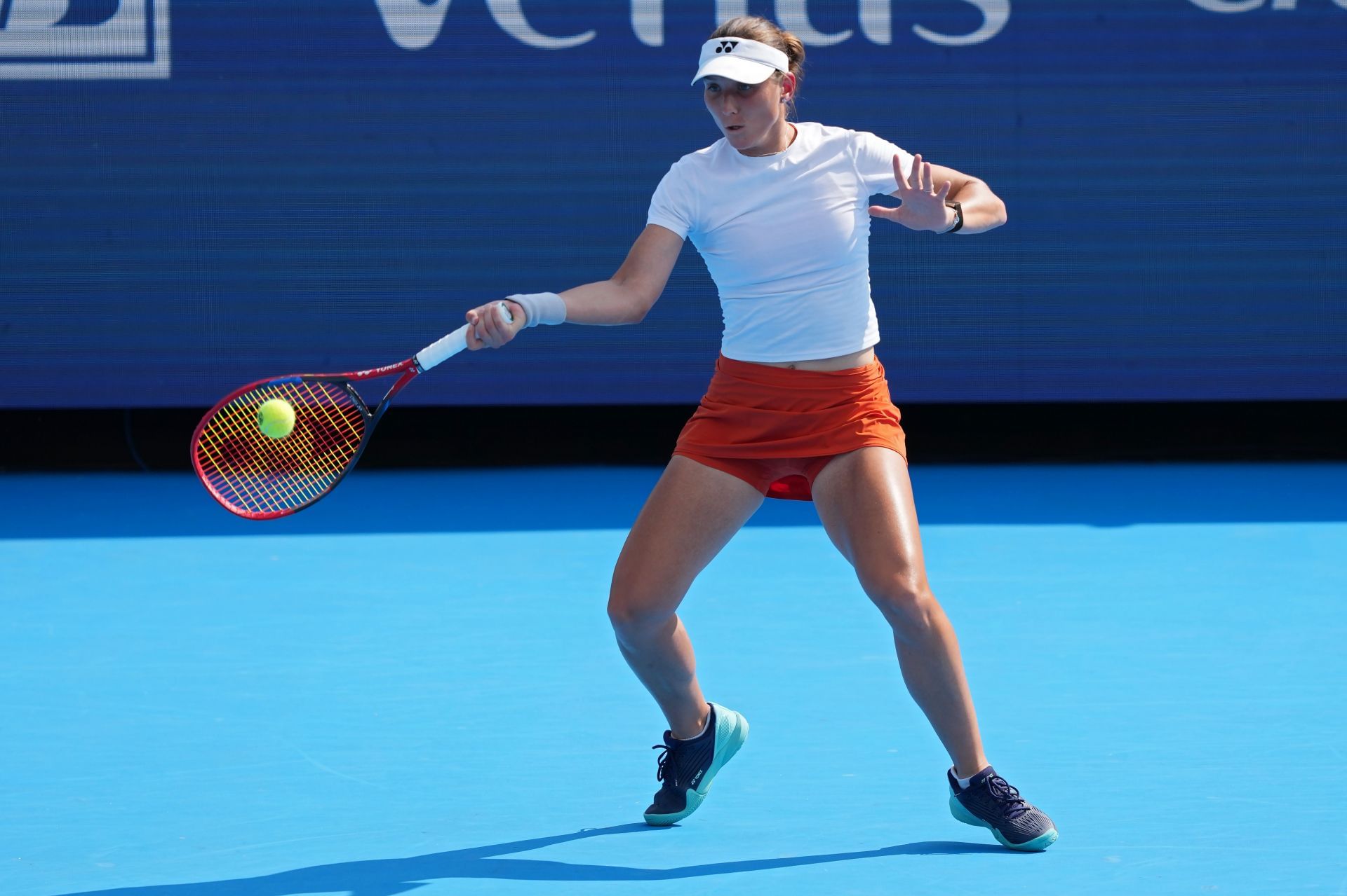 Gracheva in action at the Cincinnati Open 2025 - Day 9 - Source: Getty