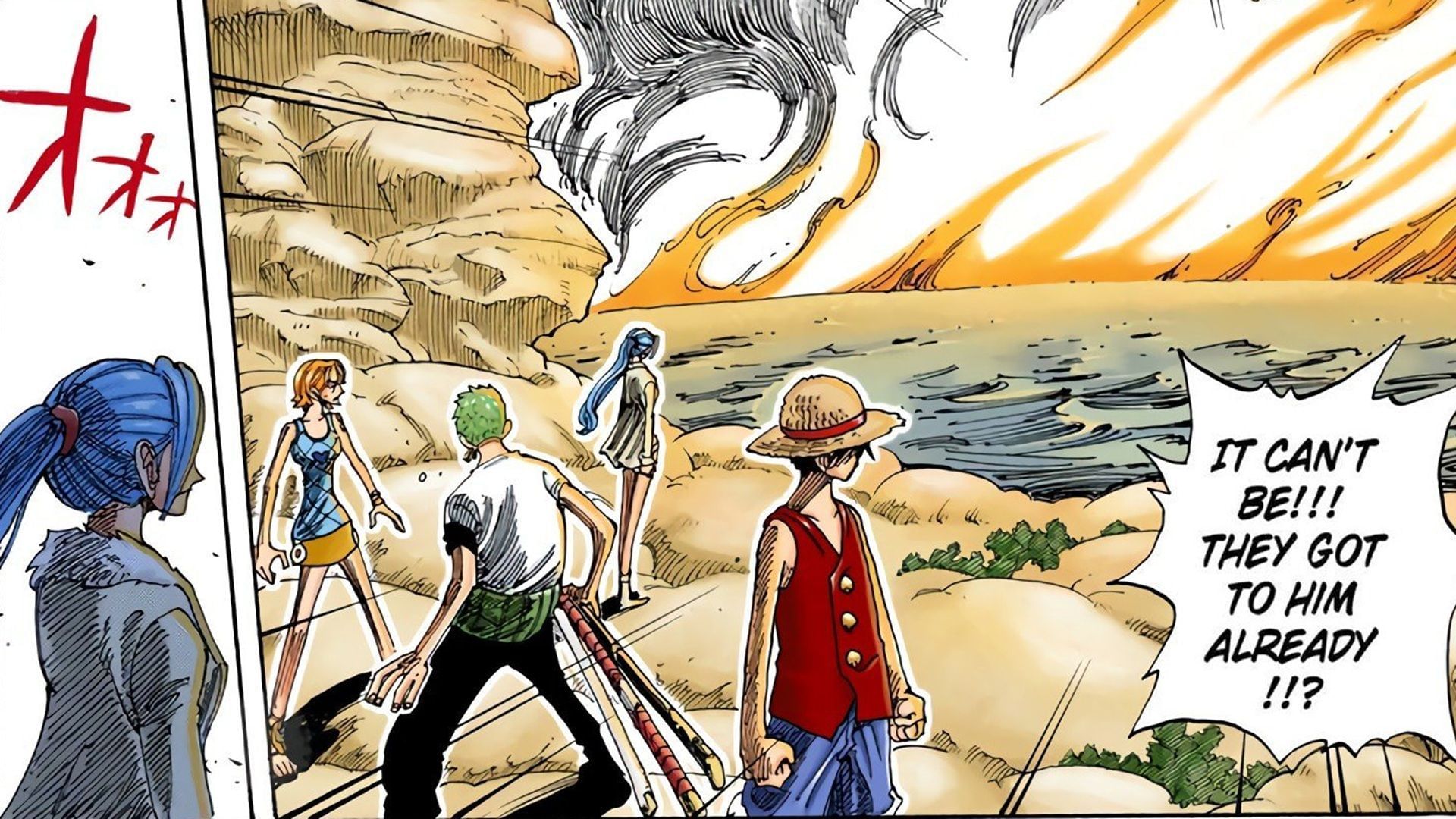 Igaram&#039;s fake death in the One Piece manga (Image via Shueisha)