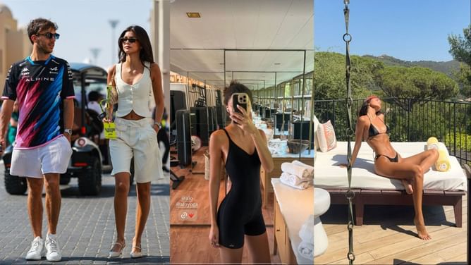 Pierre Gasly's girlfriend Kika Gomes flaunts toned physique in all-black gym outfit